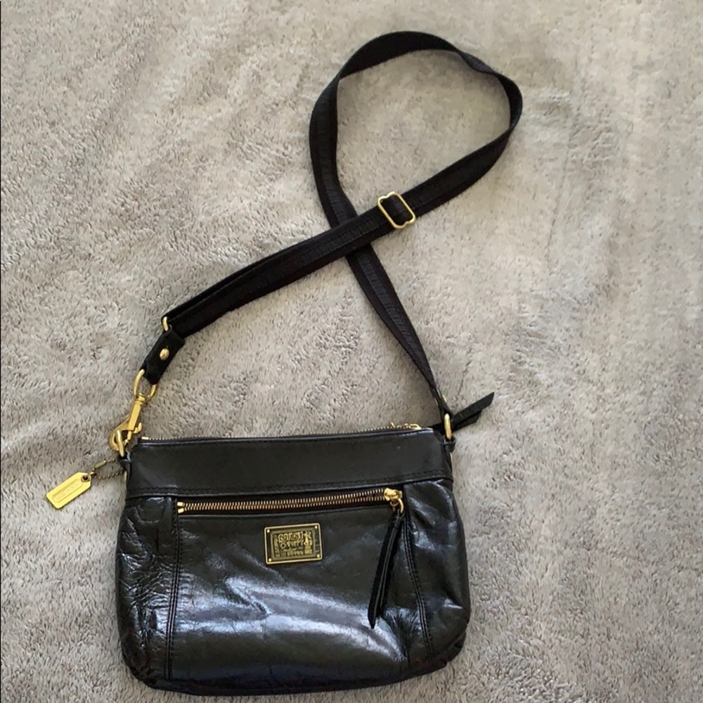 Coach Poppy Collection Black Crossbody